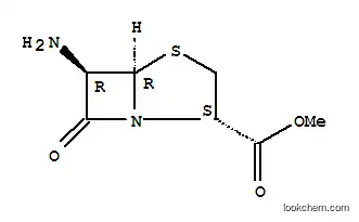 Molecular Structure of 270258-67-8 (4-Thia-1-azabicyclo[3.2.0]heptane-2-carboxylicacid,6-amino-7-oxo-,methylester,(2S,5R,6R)-)