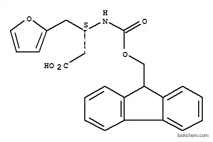 Molecular Structure of 270263-07-5 (Fmoc-(S)-3-Amino-4-(2-furyl)-butyric acid)