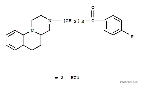 Molecular Structure of 27114-11-0 (1-(4-fluorophenyl)-4-(1,2,4,4a,5,6-hexahydro-3H-pyrazino[1,2-a]quinolin-3-yl)butan-2-one dihydrochloride)