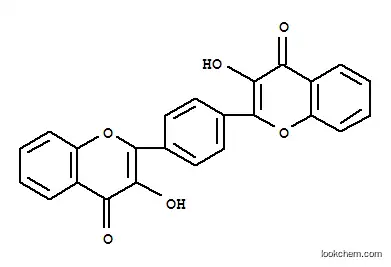 Molecular Structure of 27172-29-8 (4H-1-Benzopyran-4-one,2,2'-(1,4-phenylene)bis[3-hydroxy-)