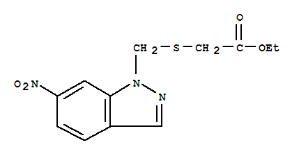 Acetic acid,2-[[(6-nitro-1H-indazol-1-yl)methyl]thio]-, ethyl ester cas  27225-67-8