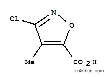 Molecular Structure of 272773-09-8 (5-Isoxazolecarboxylicacid,3-chloro-4-methyl-(9CI))