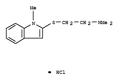dimethyl-[2-(1-methylindol-2-yl)sulfanylethyl]azanium chloride