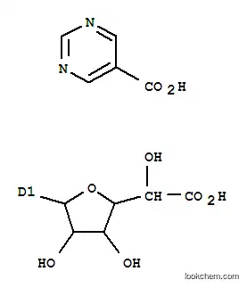 Molecular Structure of 27322-47-0 (Allofuranuronic acid,1-(carboxypyrimidinyl)-1-deoxy- (9CI))