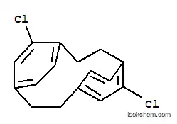 Molecular Structure of 27378-53-6 (Tricyclo[8.2.2.24,7]hexadeca-4,6,10,12,13,15-hexaene,5,12-dichloro-, homopolymer)