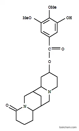 Molecular Structure of 27570-28-1 (3-Hydroxy-4,5-dimethoxybenzoic acid [dodecahydro-11-oxo-7,14-methano-2H,6H-dipyrido[1,2-a:1',2'-e][1,5]diazocin-2-yl] ester)