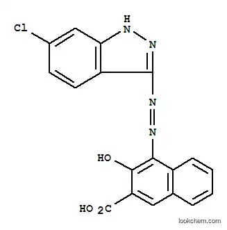Molecular Structure of 27801-08-7 (4-[(6-Chloro-1H-indazol-3-yl)azo]-3-hydroxynaphthalene-2-carboxylic acid)