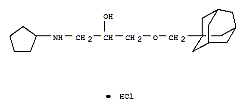 1-(1-adamantylmethoxy)-3-(cyclopentylamino)propan-2-ol hydrochloride
