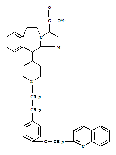 methyl 11-(1-{2-[4-(quinolin-2-ylmethoxy)phenyl]ethyl}piperidin-4-ylidene)-2,5,6,11-tetrahydro-3H-imidazo[2,1-b][3]benzazepine-3-carboxylate