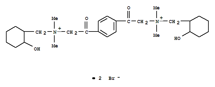 (2-hydroxycyclohexyl)methyl-[2-[4-[2-[(2-hydroxycyclohexyl)methyl-dimethylazaniumyl]acetyl]phenyl]-2-oxoethyl]-dimethylazanium dibromide