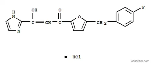 Molecular Structure of 280571-93-9 (1-[5-(4-fluorobenzyl)furan-2-yl]-3-hydroxy-3-(1H-imidazol-2-yl)prop-2-en-1-one)