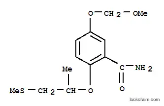 Molecular Structure of 28169-53-1 (5-(methoxymethoxy)-2-{[1-(methylsulfanyl)propan-2-yl]oxy}benzamide)