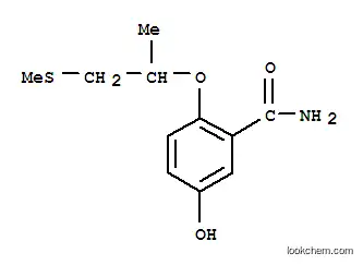 Molecular Structure of 28173-83-3 (5-hydroxy-2-{[1-(methylsulfanyl)propan-2-yl]oxy}benzamide)