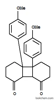 Molecular Structure of 28289-78-3 (4a,4b-bis(4-methoxyphenyl)decahydrobiphenylene-1,8-dione)
