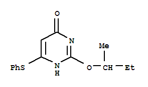 4(1H)-PYRIMIDINONE, 2-(1-METHYLPROPOXY)-6-(PHENYLTHIO)-