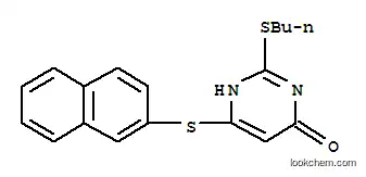 Molecular Structure of 284682-04-8 (2-(butylsulfanyl)-6-(naphthalen-2-ylsulfanyl)pyrimidin-4(3H)-one)