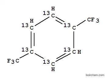 Molecular Structure of 286013-13-6 (1,4-BIS(TRIFLUOROMETHYL)BENZENE-RING-13C6)