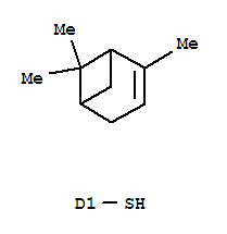 Bicyclo[3.1.1]hept-2-ene,2,6,6-trimethyl-, monomercapto deriv. (9CI)