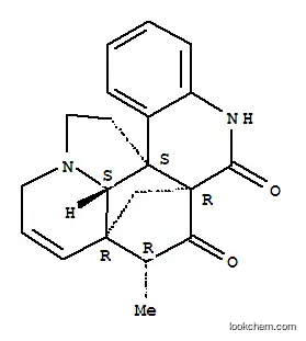 Molecular Structure of 28645-27-4 ((12aβ,14aS)-13,14-Dihydro-8α-methyl-6aα,8aα-methano-11H,12aH-benzo[k]pyrrolo[3,2,1-mn][1,8]phenanthroline-6,7(5H,8H)-dione)