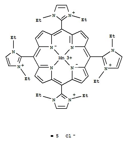 Manganese(5+),[[2,2',2'',2'''-(21H,23H-porphine-5,10,15,20-tetrayl-kN21,kN22,kN23,kN24)tetrakis[1,3-diethyl-1H-imidazoliumato]](2-)]-,chloride (1:5), (SP-4-1)-(286475-30-7)