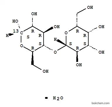 Molecular Structure of 287100-62-3 (4-O-BETA-D-GALACTOPYRANOSYL-D-[1-13C]GLUCOSE)