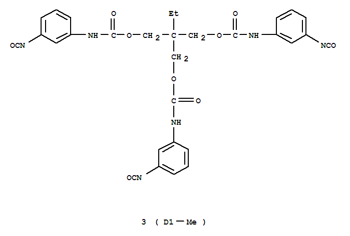 Carbamic acid,N-(3-isocyanatomethylphenyl)-,C,C'-[2-ethyl-2-[[[[(3-isocyanatomethylphenyl)amino]carbonyl]oxy]methyl]-1,3-propanediyl]ester