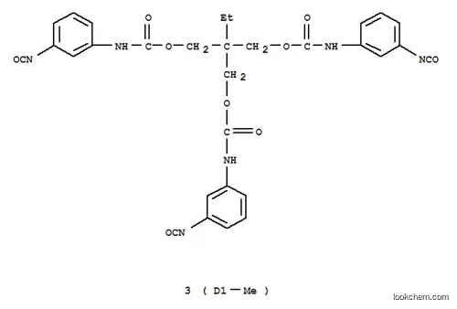 Molecular Structure of 28805-80-3 (Carbamic acid,N-(3-isocyanatomethylphenyl)-,C,C'-[2-ethyl-2-[[[[(3-isocyanatomethylphenyl)amino]carbonyl]oxy]methyl]-1,3-propanediyl]ester)