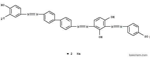 Molecular Structure of 2893-80-3 (disodium 5-[[4'-[[2,4-dihydroxy-3-[(4-sulphonatophenyl)azo]phenyl]azo][1,1'-biphenyl]-4-yl]azo]salicylate)