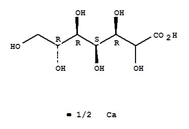 D-gluco-Heptonic acid,calcium salt (2:1), (2x)-