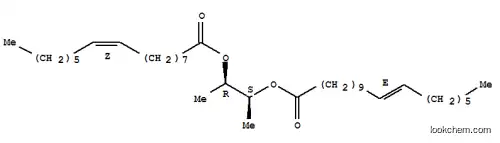 Molecular Structure of 29066-43-1 (11-Octadecenoic acid,(1R,2S)-1-methyl-2-[[(9Z)-1-oxo-9-hexadecen-1-yl]oxy]propyl ester, (11E)-rel-)