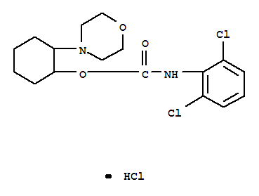 (2-morpholin-4-ium-4-ylcyclohexyl) N-(2,6-dichlorophenyl)carbamatechloride