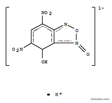 Molecular Structure of 29267-75-2 (1,4-dihydro-5,7-dinitrobenzofurazan-4-ol 3-oxide, potassium salt)