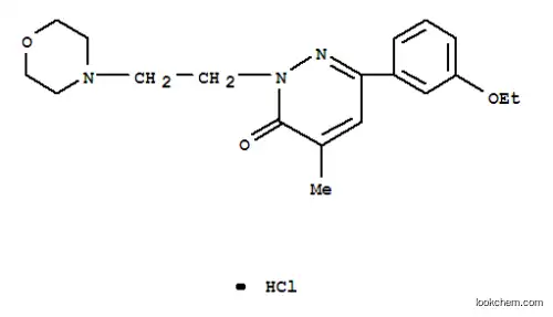 Molecular Structure of 29285-88-9 (6-(3-ethoxyphenyl)-4-methyl-2-[2-(morpholin-4-yl)ethyl]pyridazin-3(2H)-one hydrochloride (1:1))