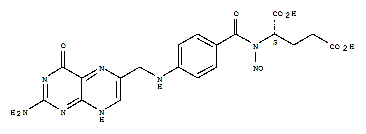 L-Glutamic acid,N-[4-[[(2-amino-1,4-dihydro-4-oxo-6-pteridinyl)methyl]amino]benzoyl]-N-nitroso-(9CI)