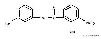 Molecular Structure of 29378-27-6 (Benzamide,N-(3-bromophenyl)-2-hydroxy-3-nitro-)