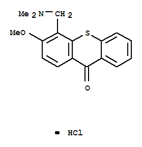 9H-Thioxanthen-9-one,4-[(dimethylamino)methyl]-3-methoxy-, hydrochloride (1:1)