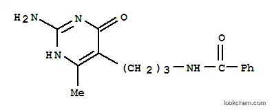 Molecular Structure of 2954-14-5 (N-[3-(2-amino-6-methyl-4-oxo-1,4-dihydropyrimidin-5-yl)propyl]benzamide)