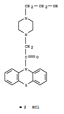 2-[4-(2-hydroxyethyl)piperazin-1-yl]-1-phenothiazin-10-ylethanonedihydrochloride