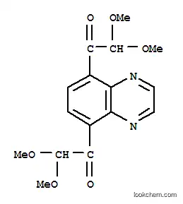 Molecular Structure of 29747-17-9 (Ethanone,1,1'-(5,8-quinoxalinediyl)bis[2,2-dimethoxy-)