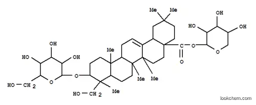 Molecular Structure of 29774-57-0 (Olean-12-en-28-oicacid, 3-(b-D-glucopyranosyloxy)-23-hydroxy-,a-L-arabinopyranosyl ester, (3b,4a)- (9CI))
