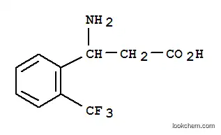 Molecular Structure of 299165-24-5 (3-AMINO-3-(2-TRIFLUOROMETHYL-PHENYL)-PROPIONIC ACID)
