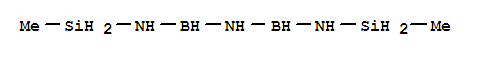 Molecular Structure of 29917-97-3 (Boranediamine,N-(methylsilyl)-N'-[[(methylsilyl)amino]boryl]- (9CI))