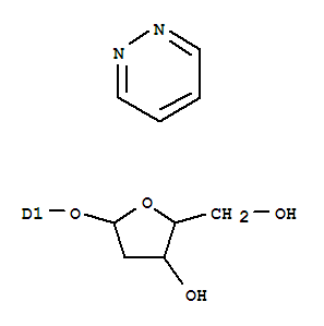 Molecular Structure of 29996-80-3 (Pyridazine,[(2-deoxypentofuranosyl)oxy]- (8CI,9CI))