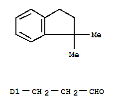 2,3-dihydro-1,1-1H-dimethyl-indene-ar-propanal