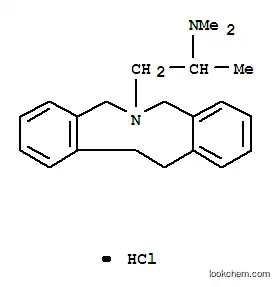 Molecular Structure of 30115-74-3 (N,N-dimethyl-1-(5,7,12,13-tetrahydro-6H-dibenzo[c,g]azonin-6-yl)propan-2-aminium chloride)