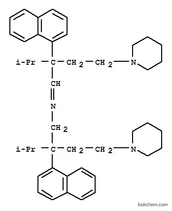 Molecular Structure of 30120-95-7 (3-methyl-N-{(1E)-3-methyl-2-(naphthalen-1-yl)-2-[2-(piperidin-1-yl)ethyl]butylidene}-2-(naphthalen-1-yl)-2-[2-(piperidin-1-yl)ethyl]butan-1-amine)