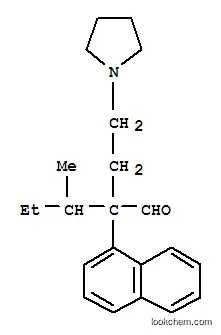 Molecular Structure of 30121-16-5 (α-(1-Methylpropyl)-α-(1-naphtyl)-1-pyrrolidinebutanal)
