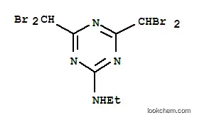 Molecular Structure of 30339-33-4 (4,6-bis(dibromomethyl)-N-ethyl-1,3,5-triazin-2-amine)