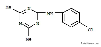 Molecular Structure of 30360-47-5 (N-(4-chlorophenyl)-4,6-dimethyl-1,3,5-triazin-2-amine)