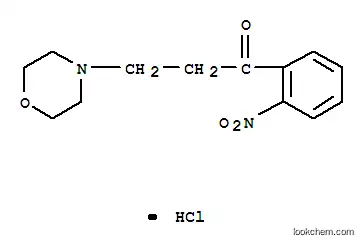 Molecular Structure of 30412-05-6 (3-(morpholin-4-yl)-1-(2-nitrophenyl)propan-1-one hydrochloride (1:1))